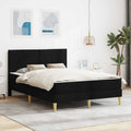 Bettrahmen Schwarz 140 x 190 cm Polyester