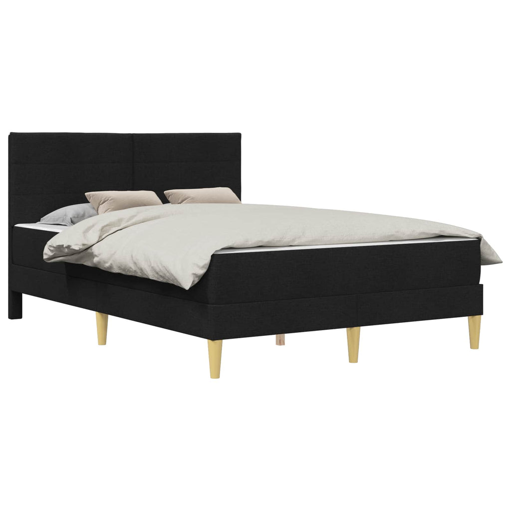 Bettrahmen Schwarz 140 x 190 cm Polyester