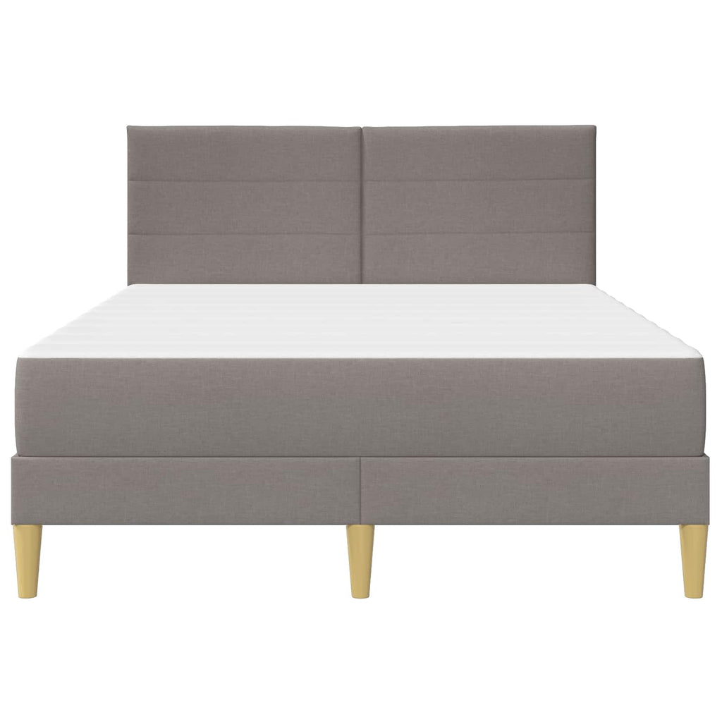 Bettrahmen Taupe 140 x 190 cm Polyester