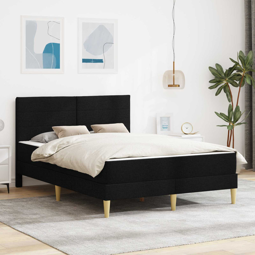 Bettrahmen Schwarz 160 x 200 cm Polyester