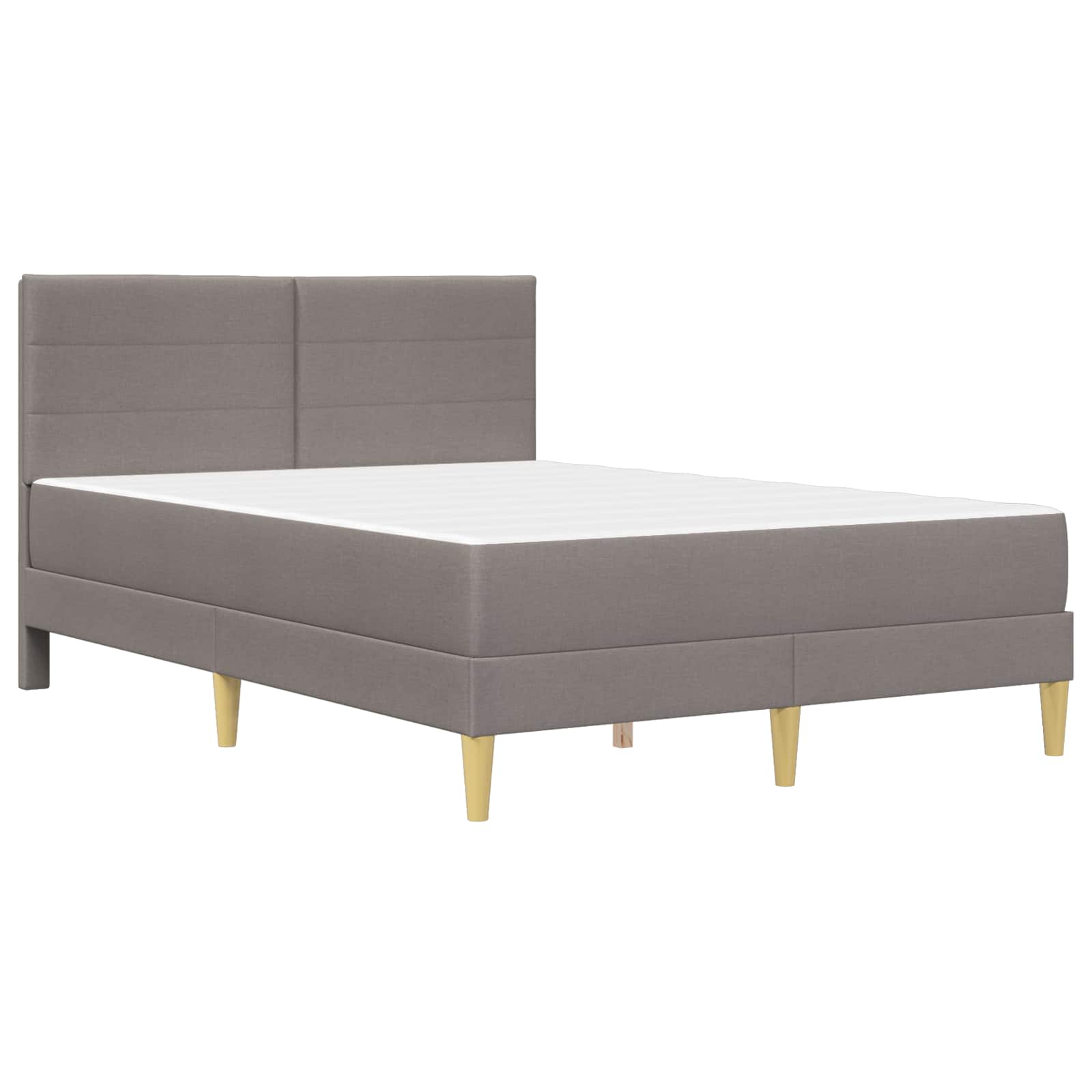Bettrahmen Taupe 160 x 200 cm Polyester
