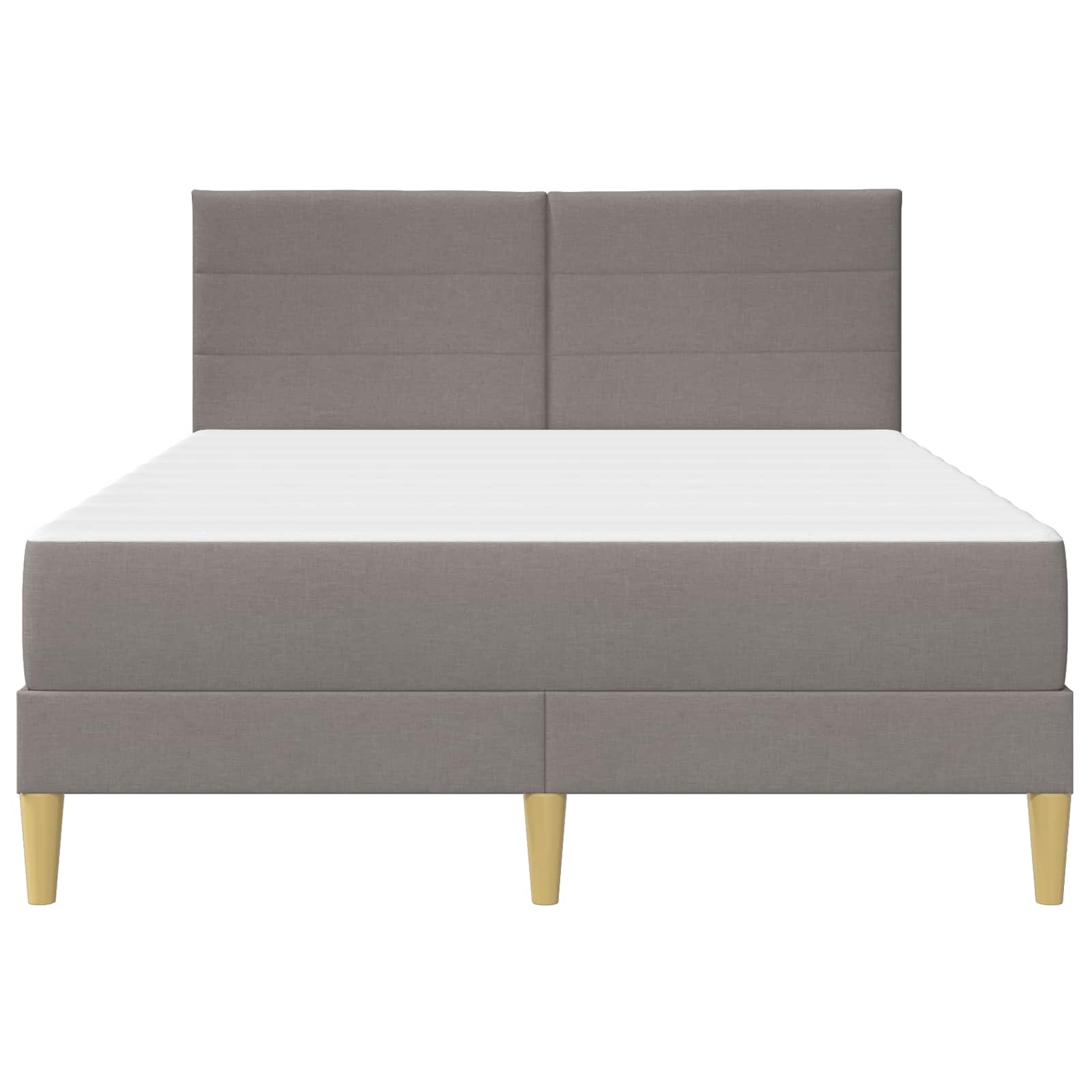 Bettrahmen Taupe 160 x 200 cm Polyester