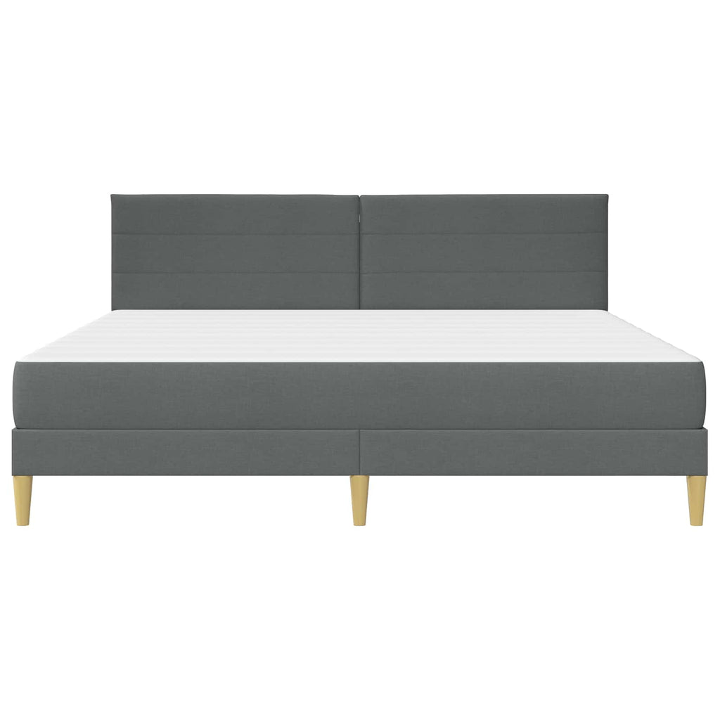 Bettrahmen Dunkelgrau 180 x 200 cm Polyester