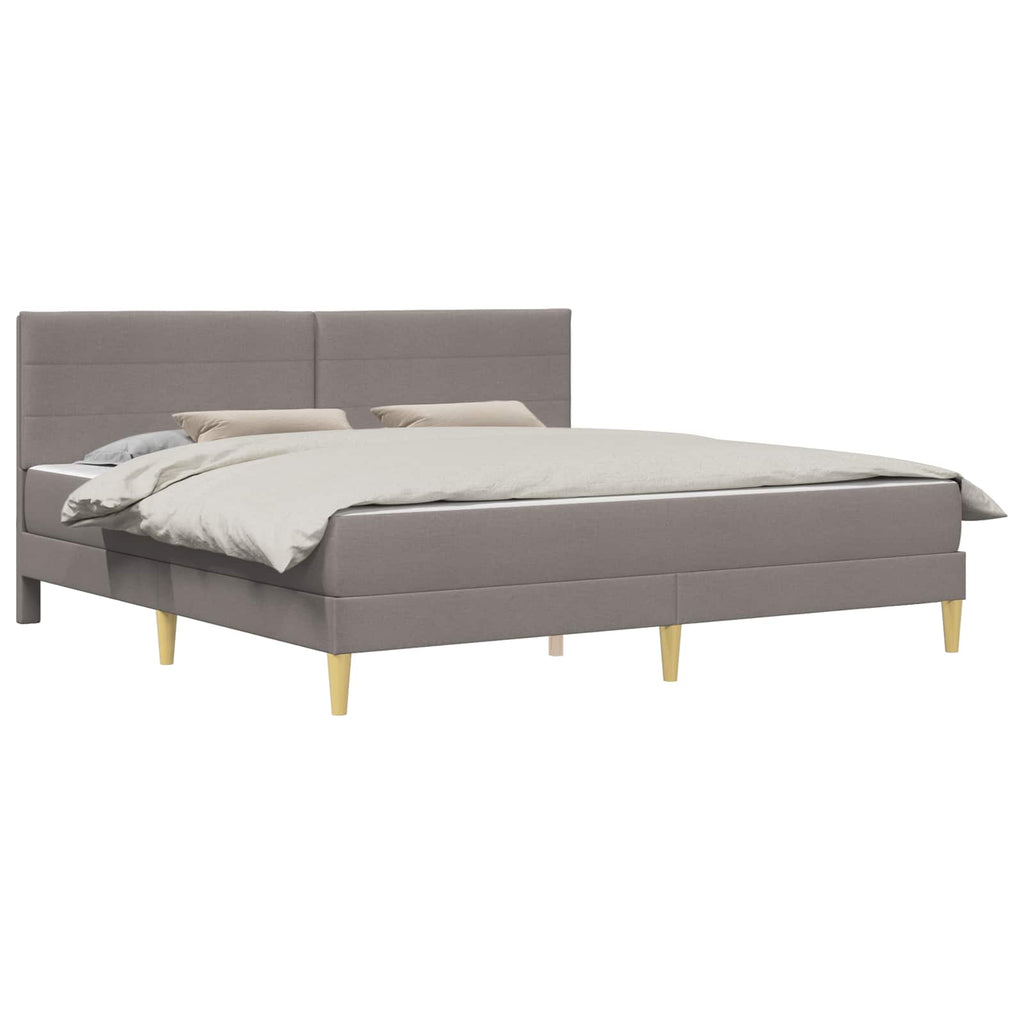 Bettrahmen Taupe 180 x 200 cm Polyester