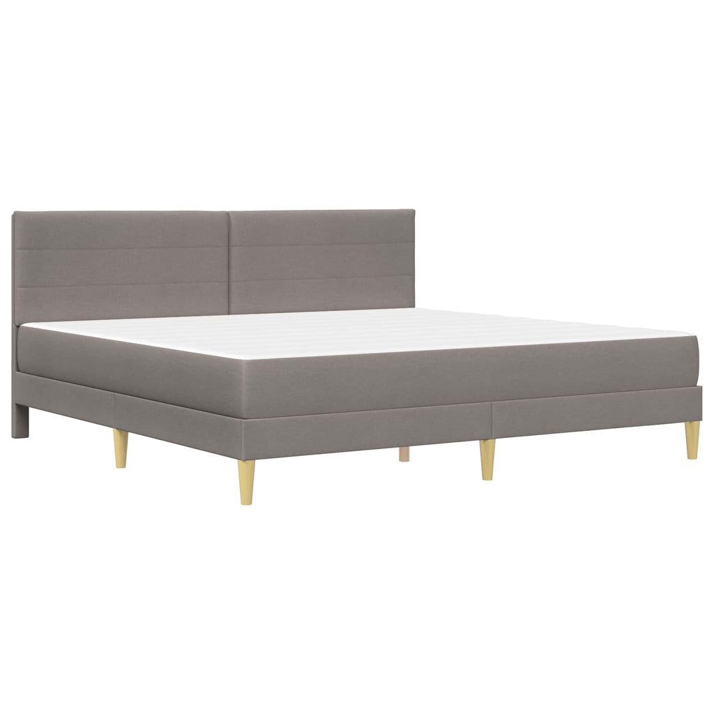 Bettrahmen Taupe 180 x 200 cm Polyester