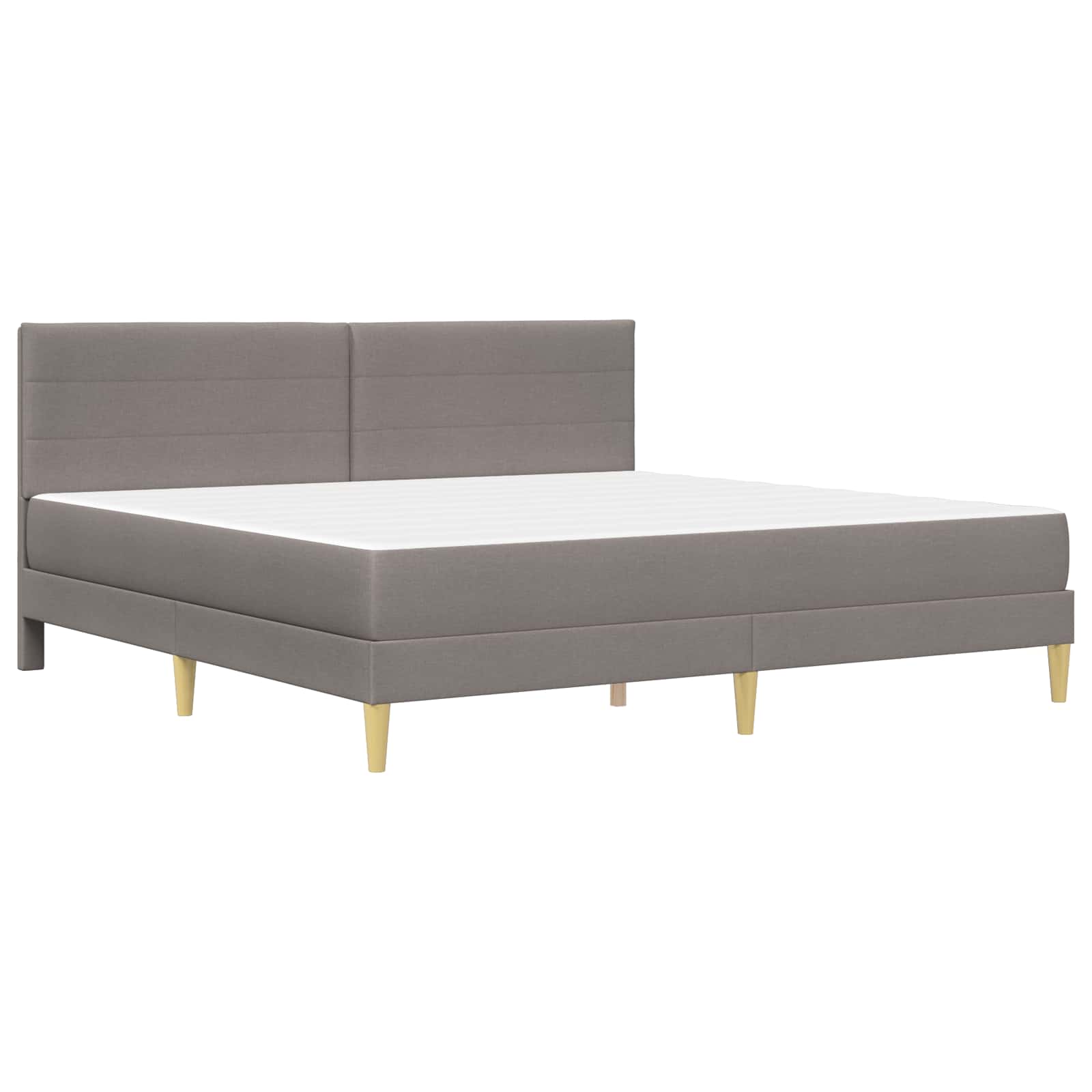 Bettrahmen Taupe 180 x 200 cm Polyester