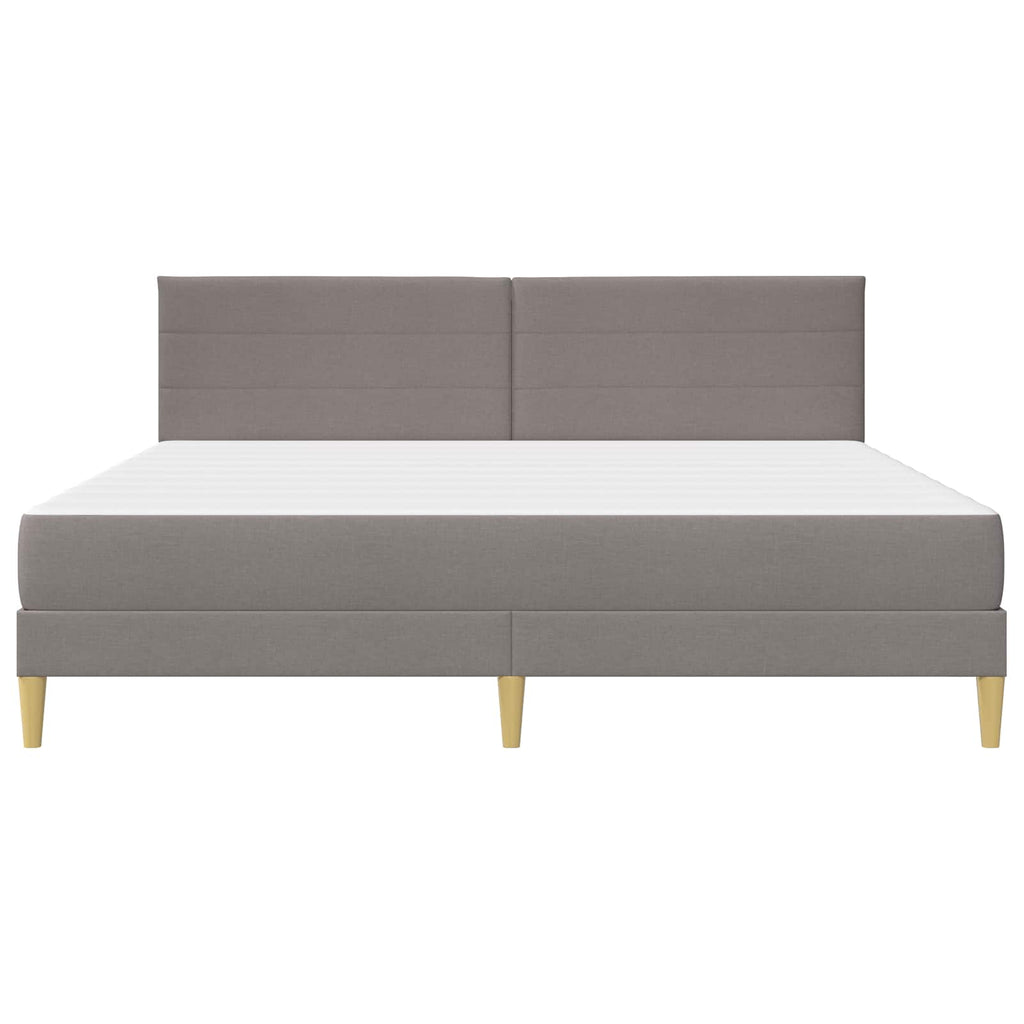 Bettrahmen Taupe 180 x 200 cm Polyester