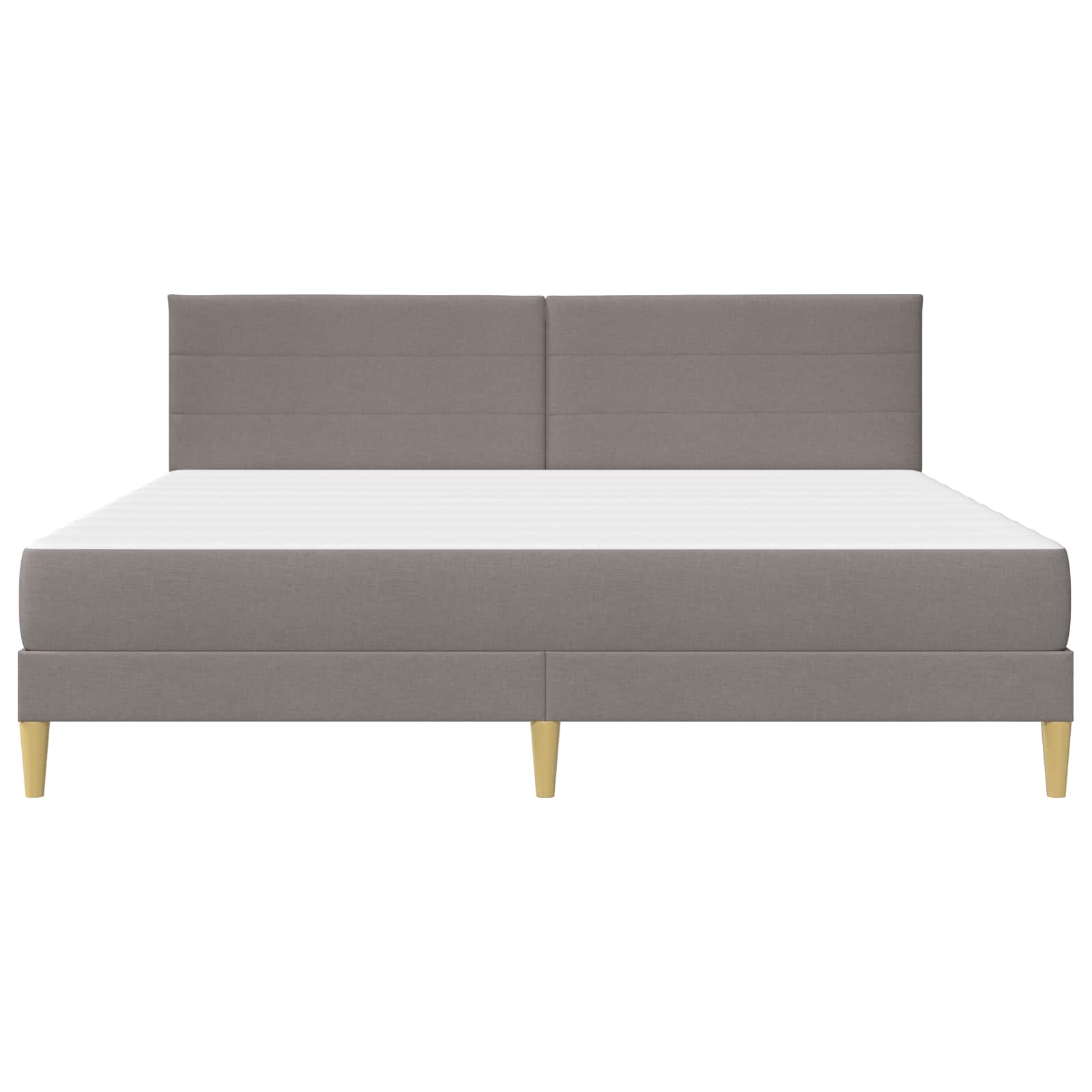 Bettrahmen Taupe 180 x 200 cm Polyester