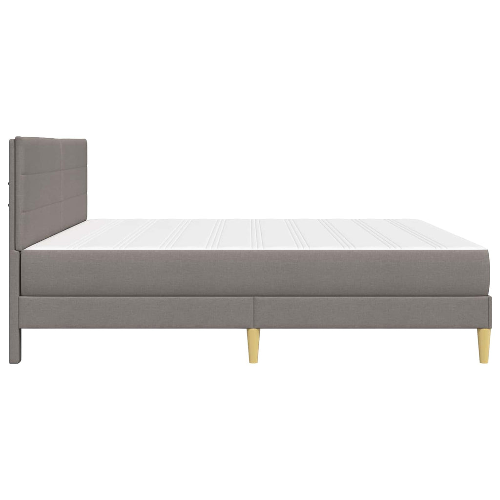 Bettrahmen Taupe 180 x 200 cm Polyester