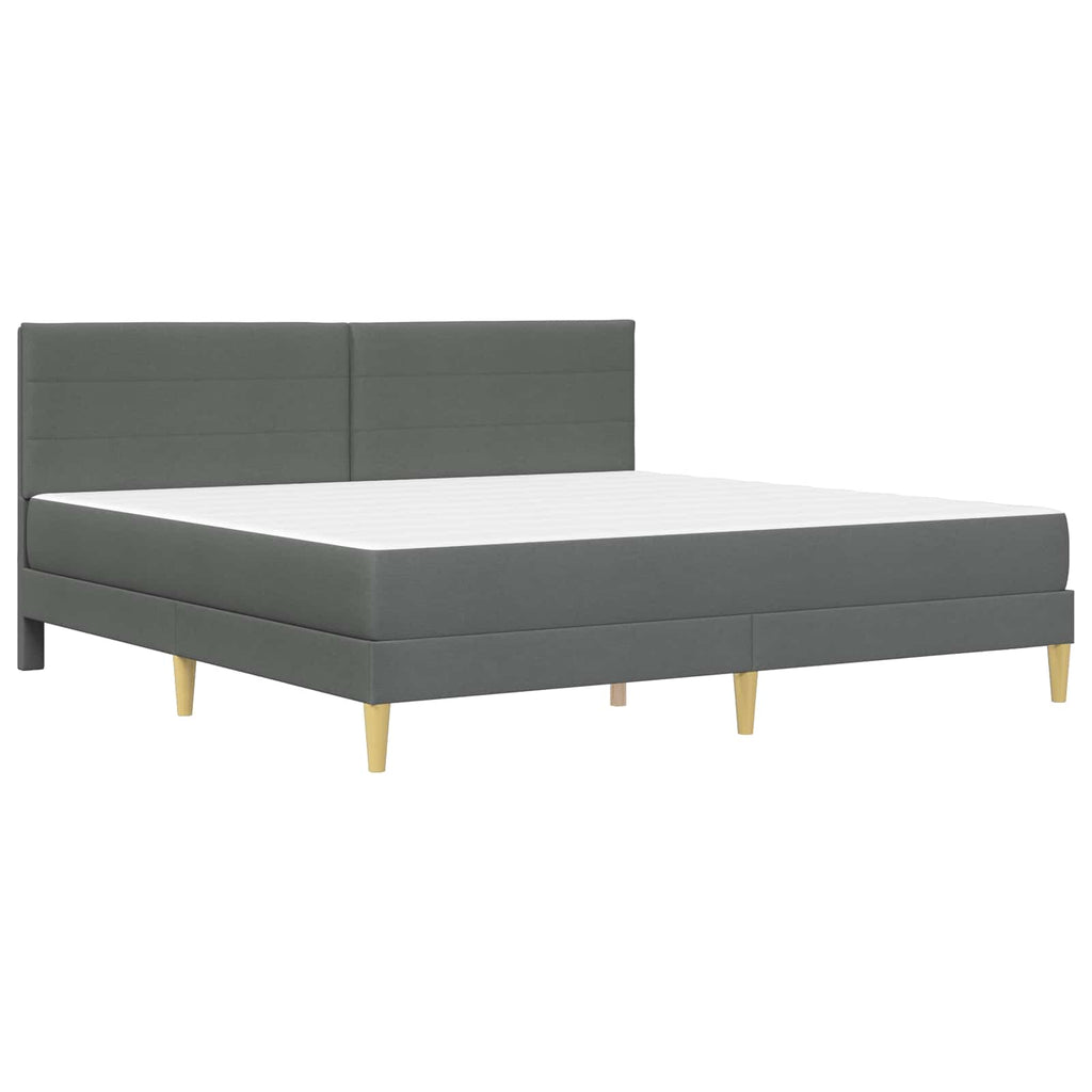 Bettrahmen Dunkelgrau 200 x 200 cm Polyester