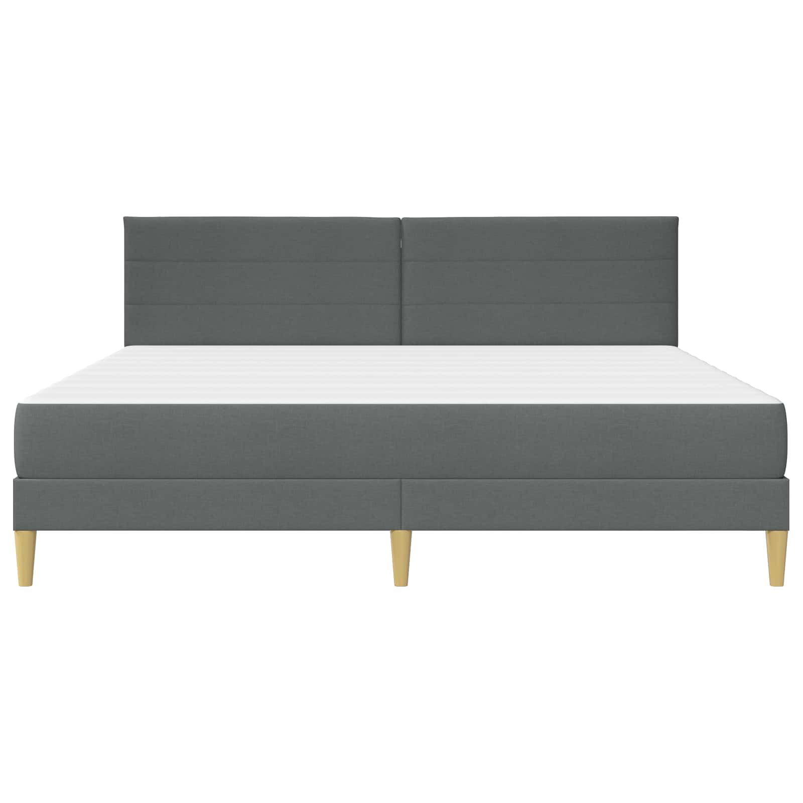 Bettrahmen Dunkelgrau 200 x 200 cm Polyester