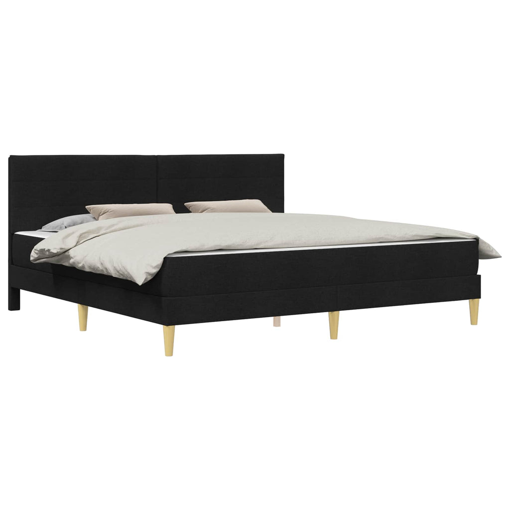 Bettrahmen Schwarz 200 x 200 cm Polyester