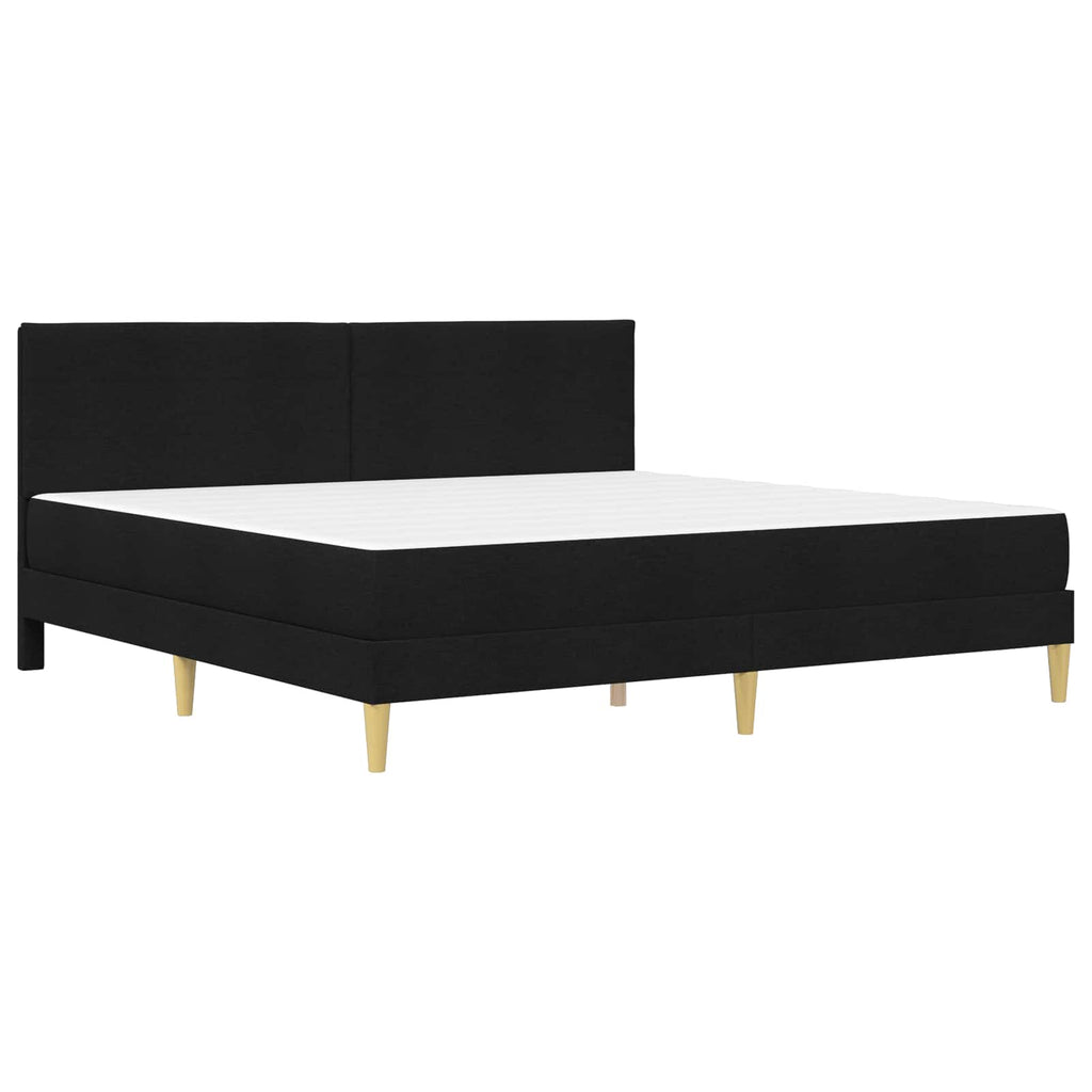 Bettrahmen Schwarz 200 x 200 cm Polyester