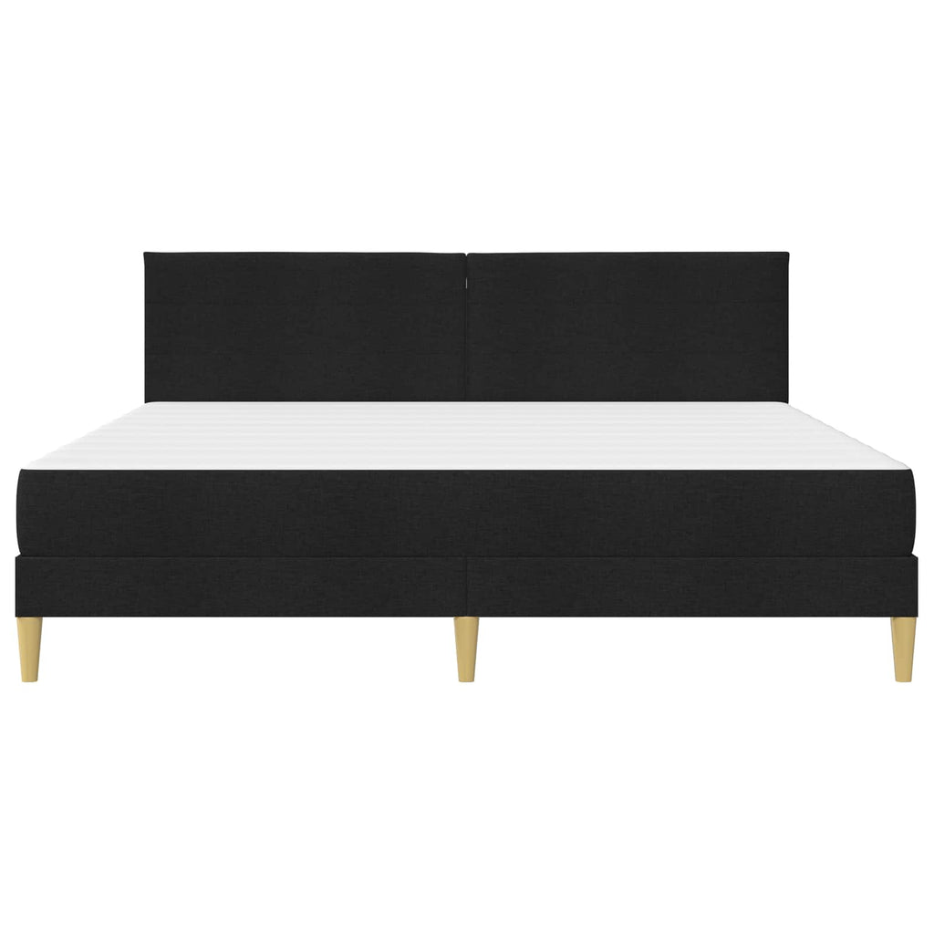 Bettrahmen Schwarz 200 x 200 cm Polyester