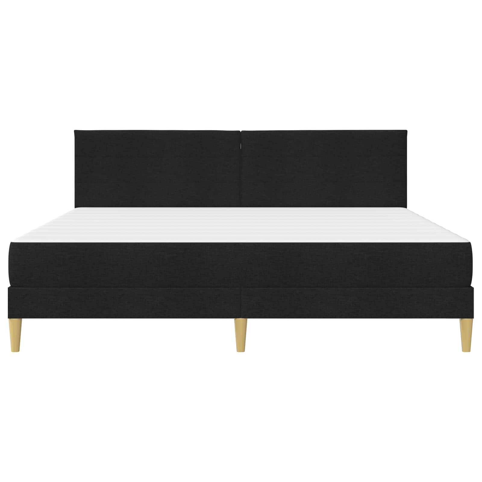 Bettrahmen Schwarz 200 x 200 cm Polyester