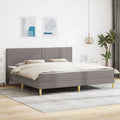 Bettrahmen 200 x 200 cm Taupe