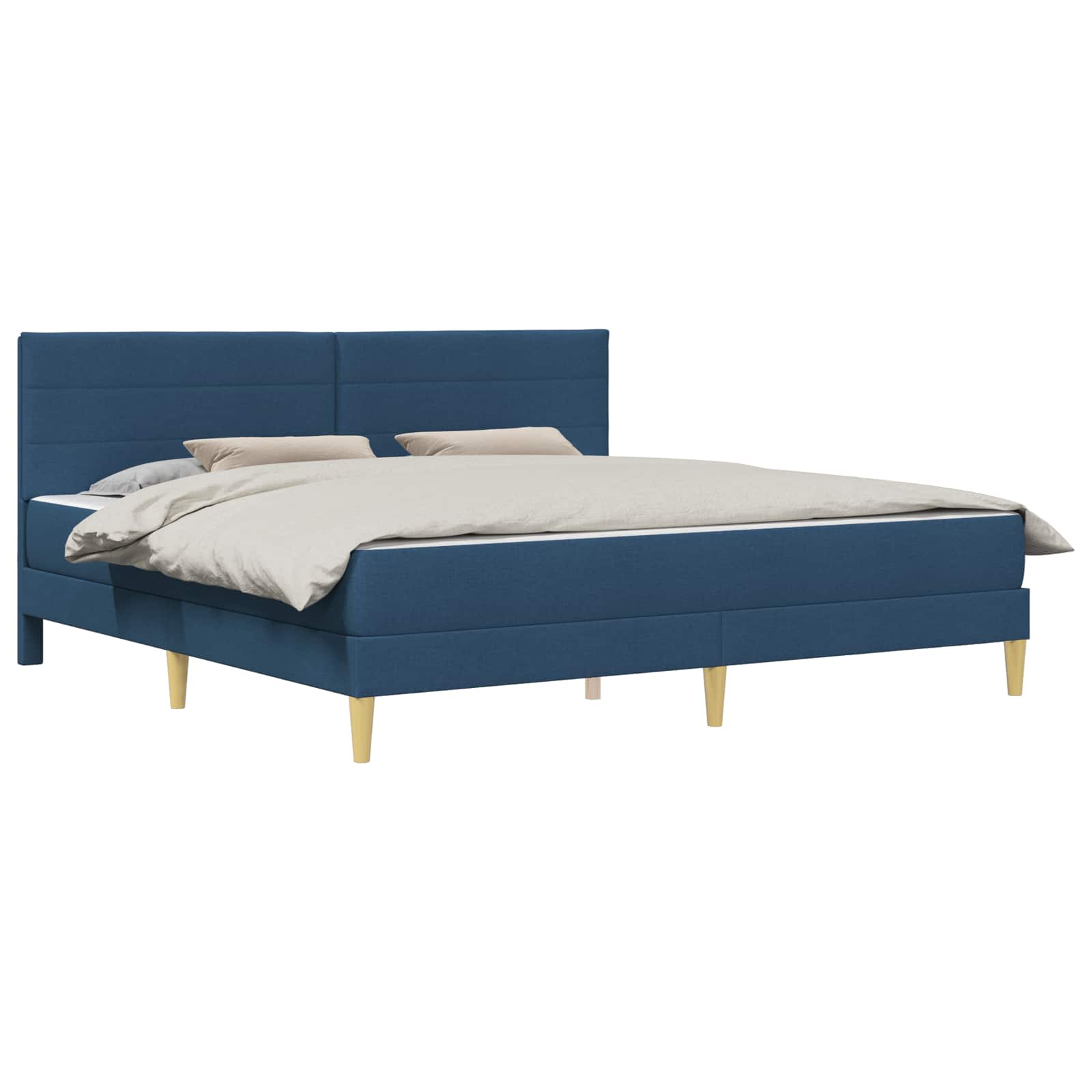 Bettrahmen Blau 200 x 200 cm Polyester