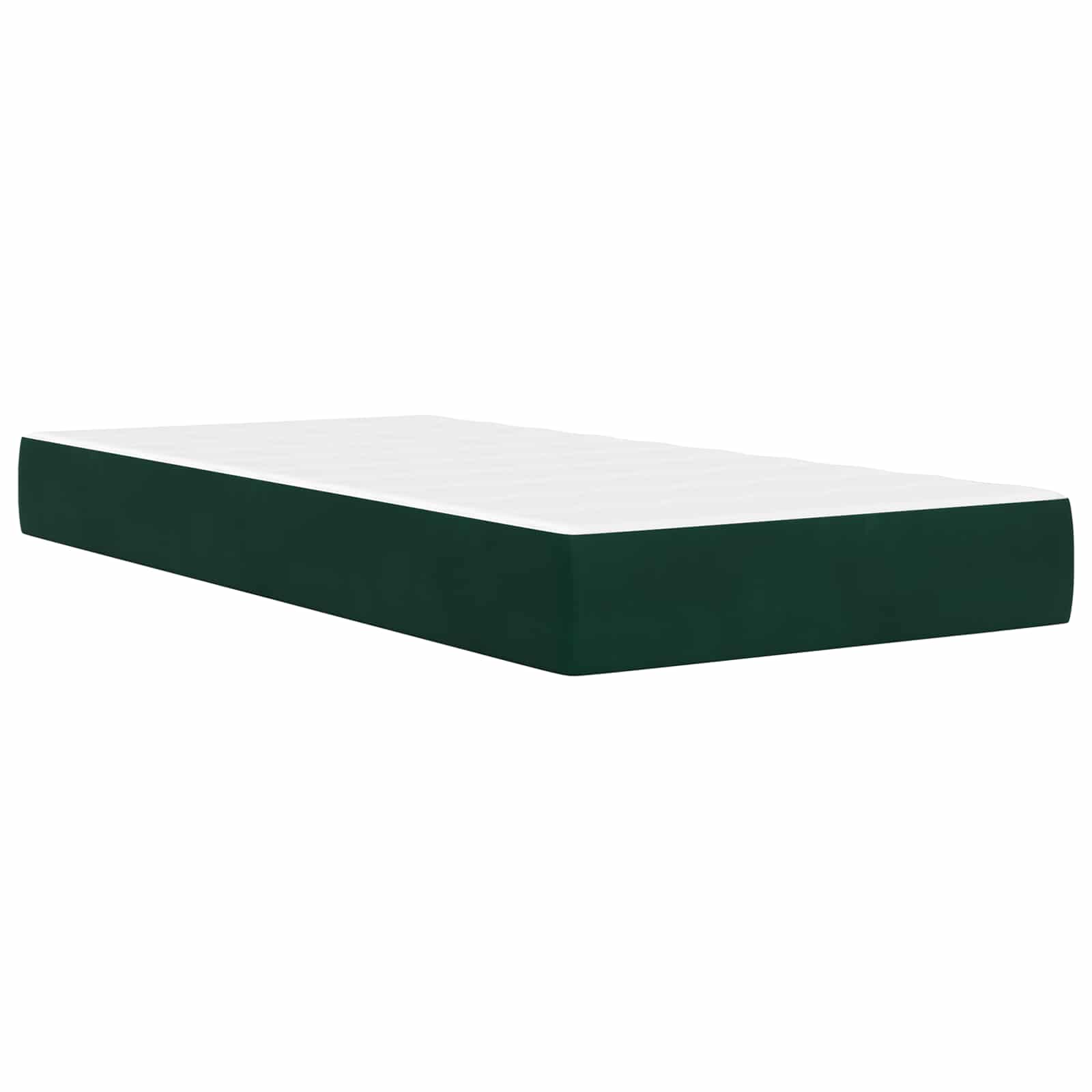 Bettrahmen mit Kopfteil 2 pcs Dunkelgrün 90 x 190 cm Samt