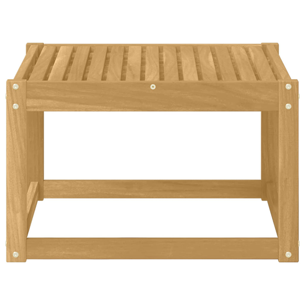 Tisch für Outdoor Massivholz Akazie Weiß 59 x 59 x 37 cm
