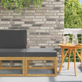 Outdoor Hocker Massivholz Akazie Weiß