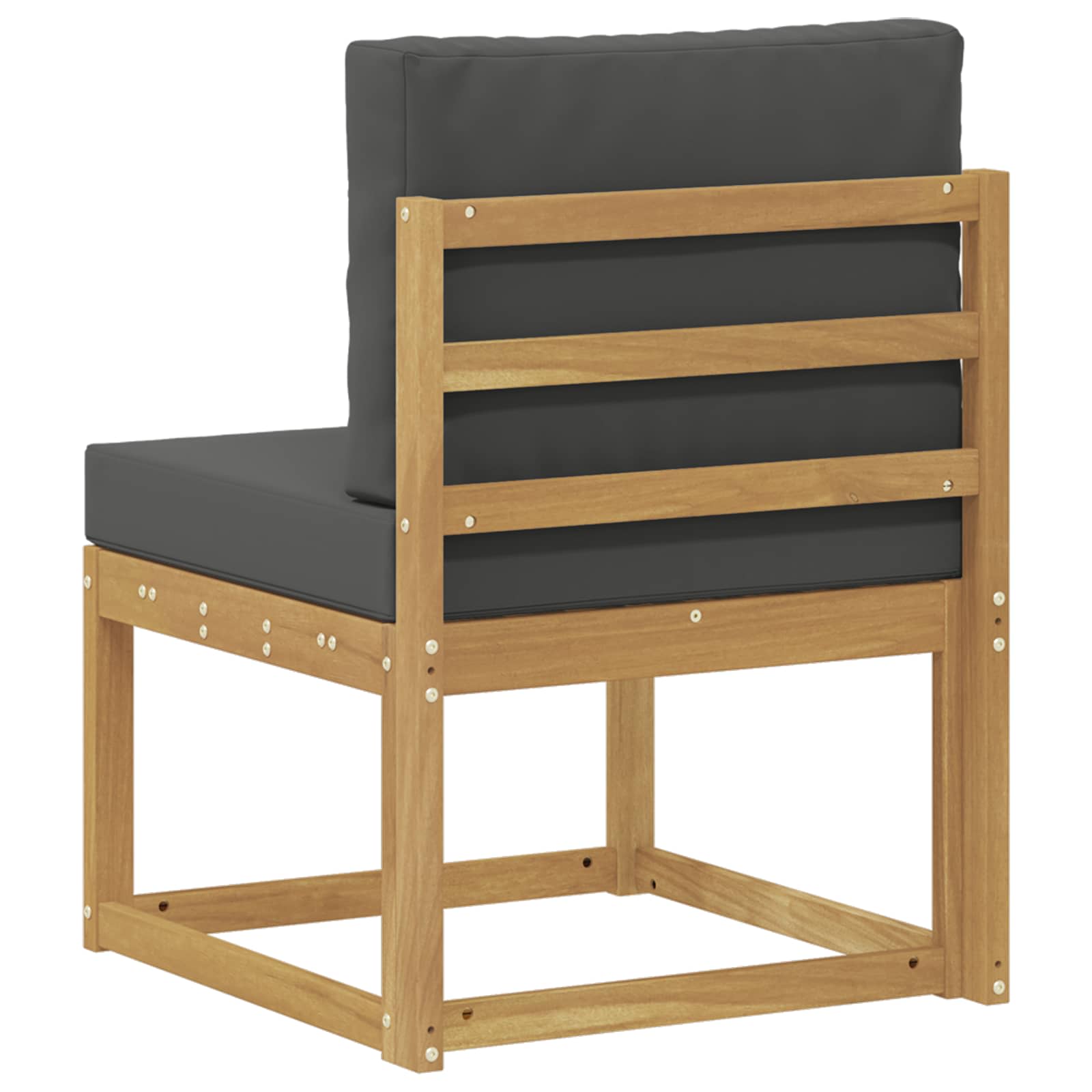 Outdoor-Sofagarnitur Weiß und Anthrazit 59 x 63 x 73 cm