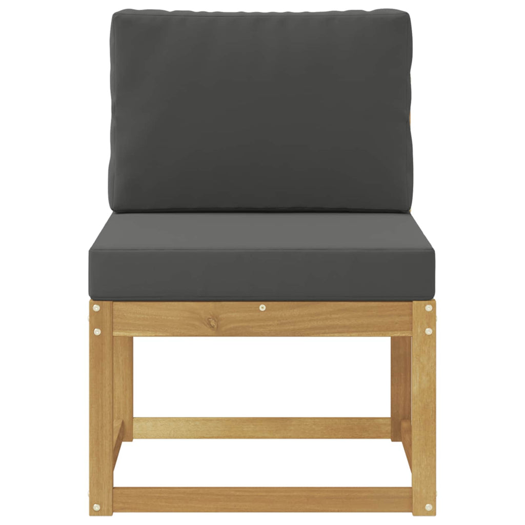 Outdoor-Sofagarnitur Weiß und Anthrazit 59 x 63 x 73 cm