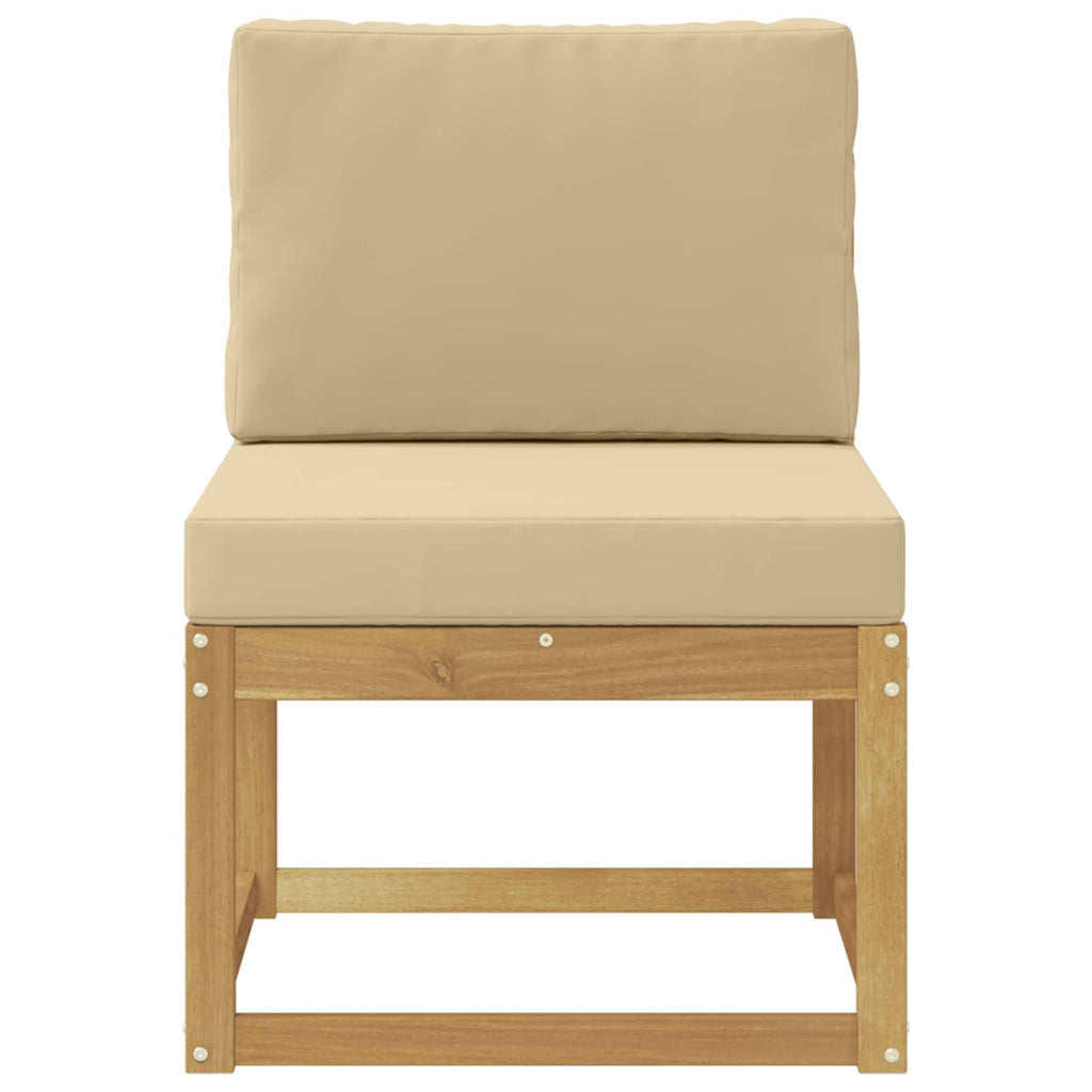 Outdoor-Sofagarnitur Weiß und Beige 59 x 63 x 73 cm