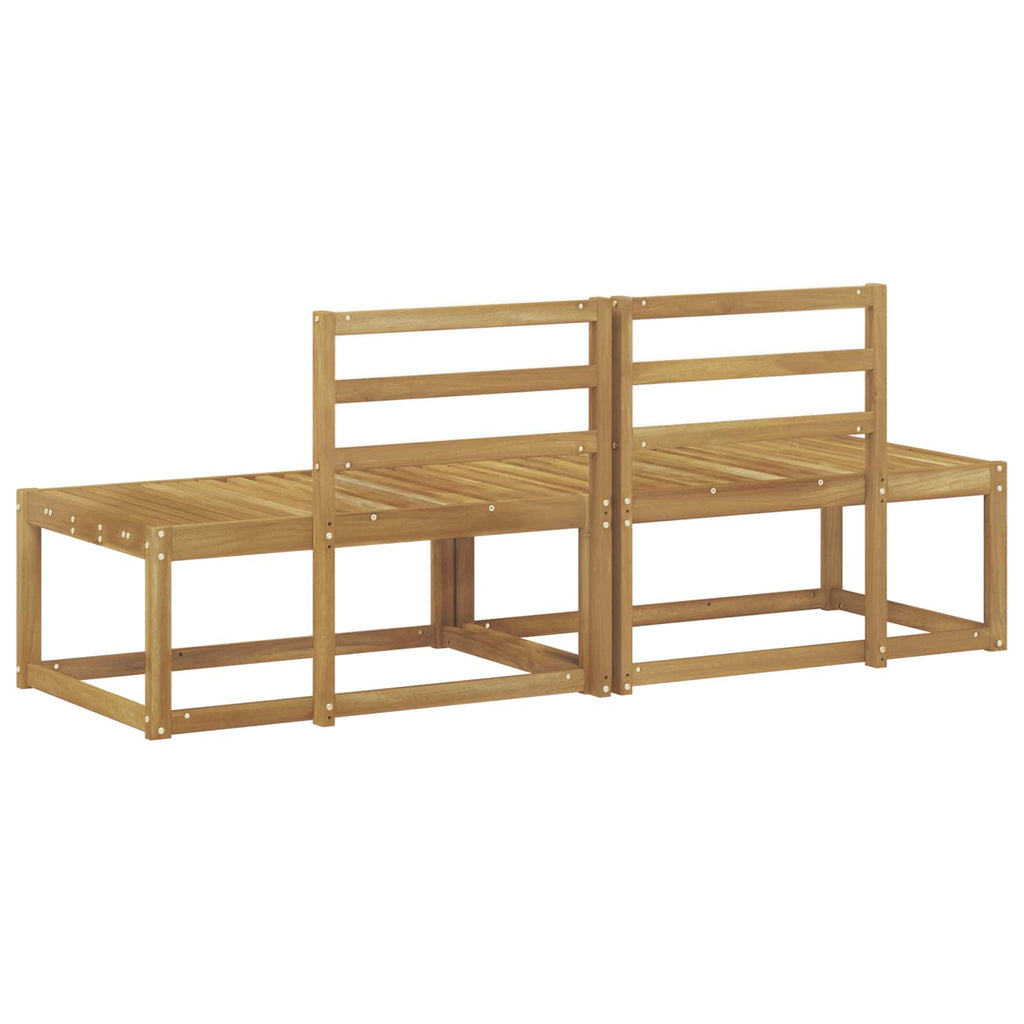 Outdoor End Sofa 2 Stück Weiß 182,5 x 63 x 73 cm