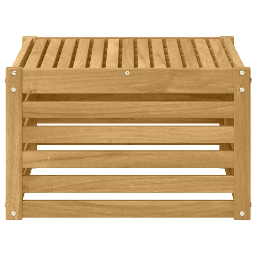 Tisch für Outdoor Massivholz Akazie Weiß 59 x 59 x 37 cm