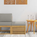 Outdoor-Fußhocker Massivholz Akazie Weiß