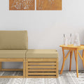 Outdoor-Fußhocker Massivholz Akazie Weiß