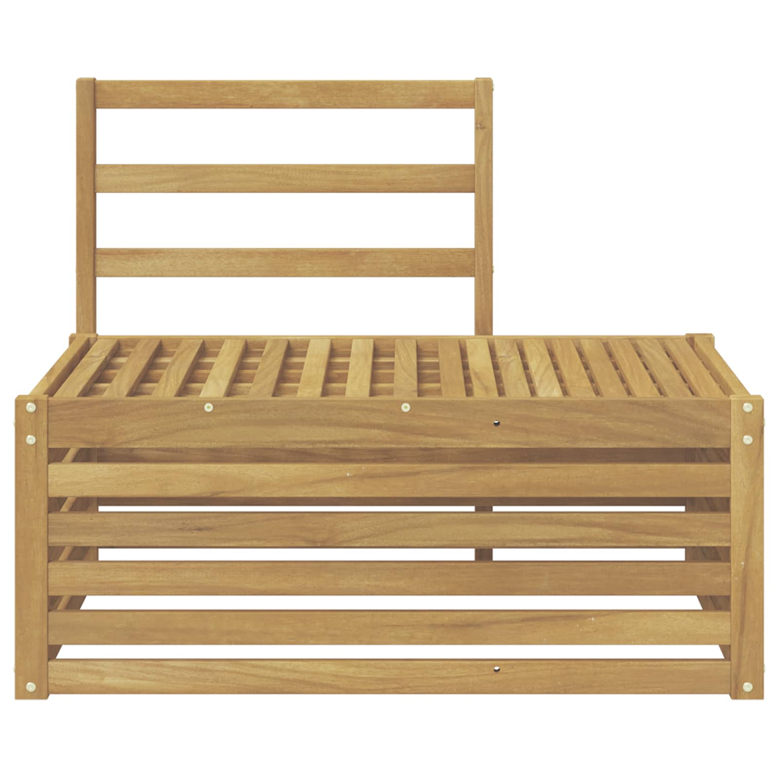 Outdoor-Sofagarnitur Weiß 91 x 63 x 73 cm Massivholz Akazie