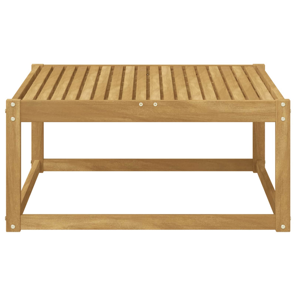 Outdoor-Fußhocker Massivholz Akazie Weiß 79 x 79 x 37 cm