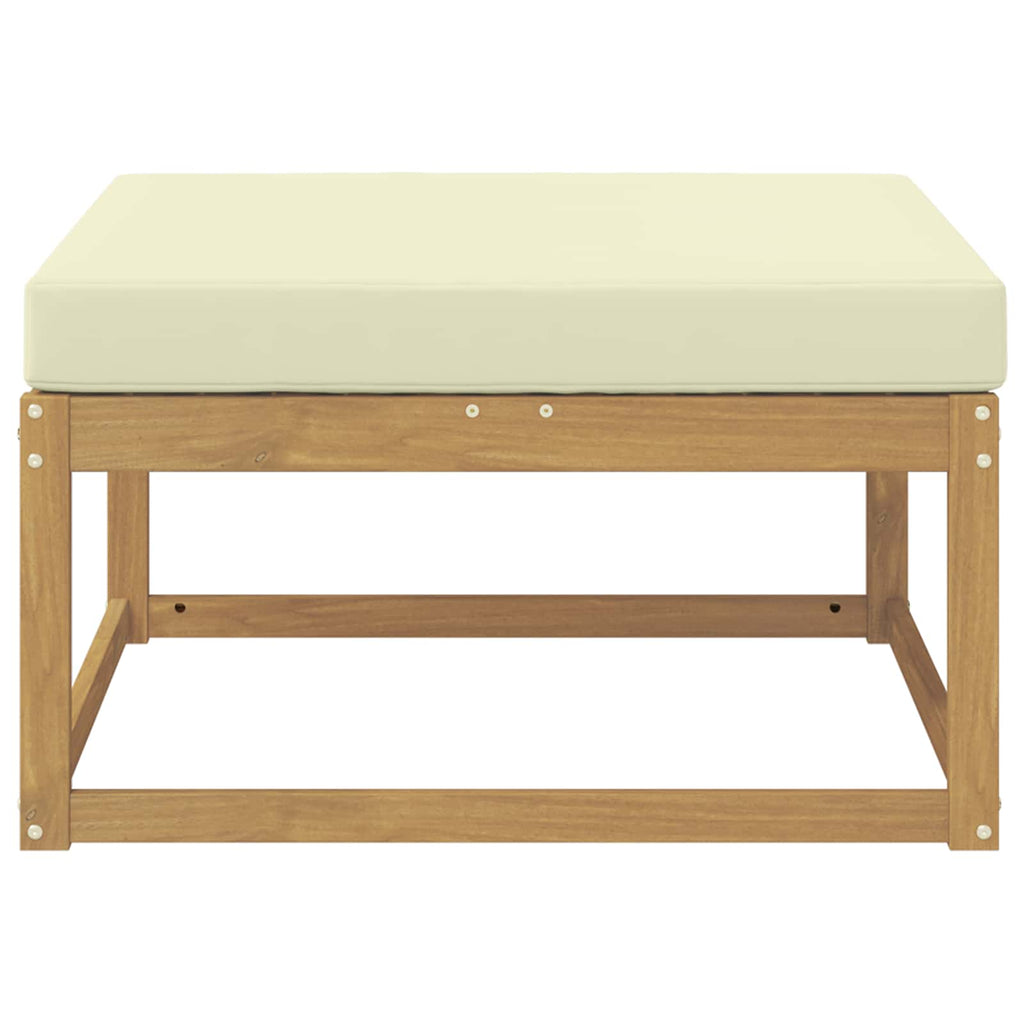Outdoor-Fußhocker Polyester Weiß