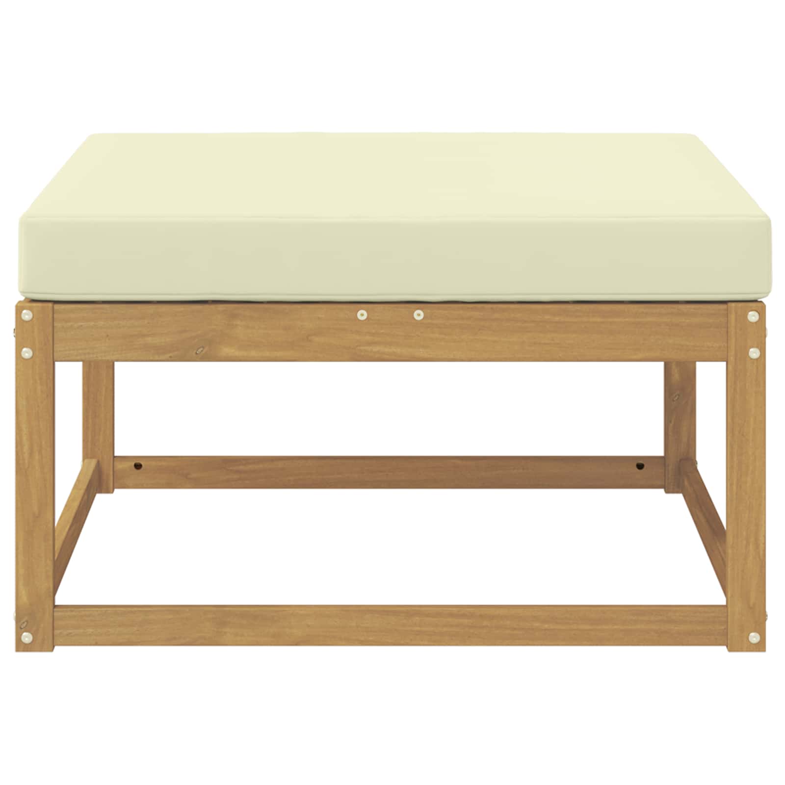 Outdoor-Fußhocker Polyester Weiß