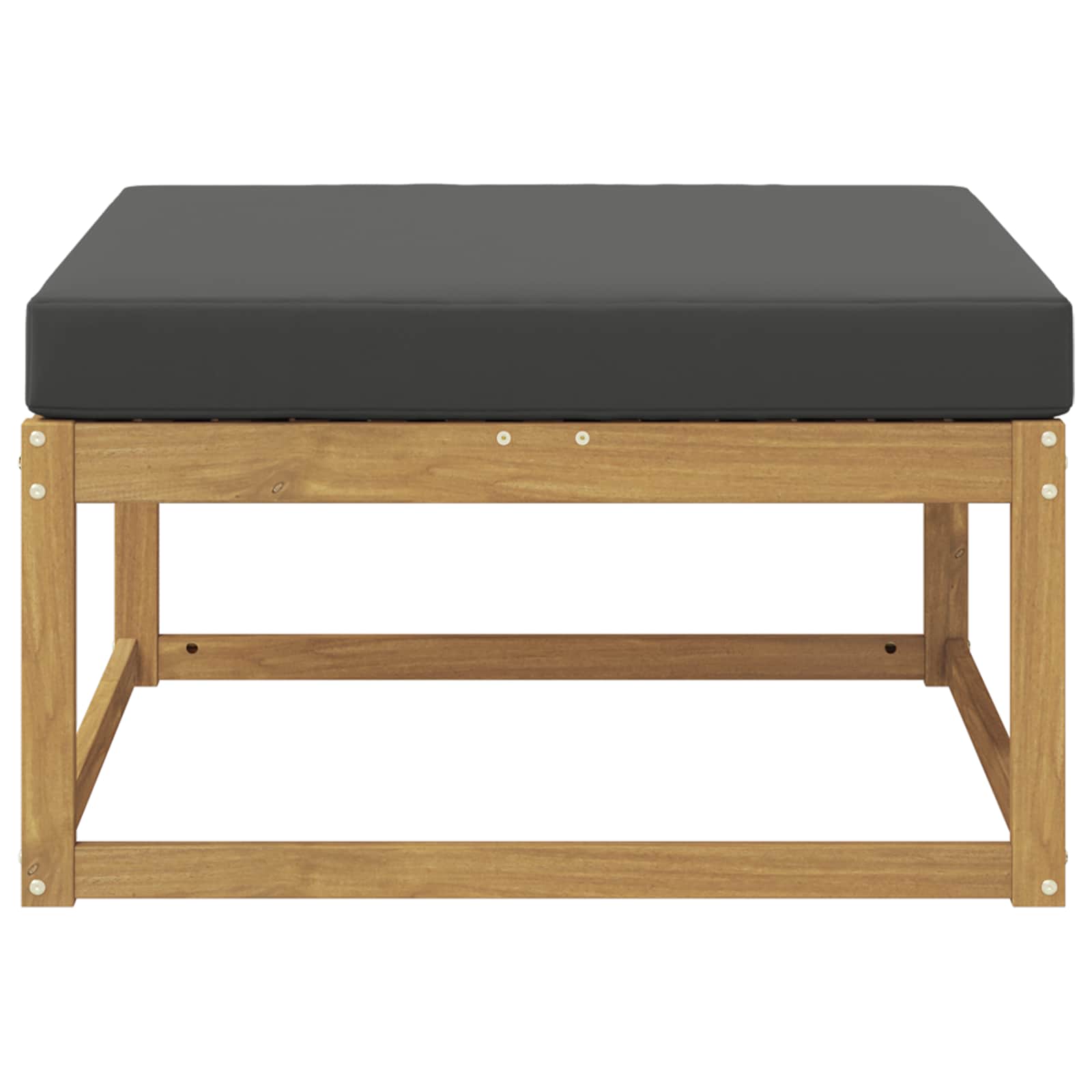 Outdoor-Fußhocker Polyester Weiß