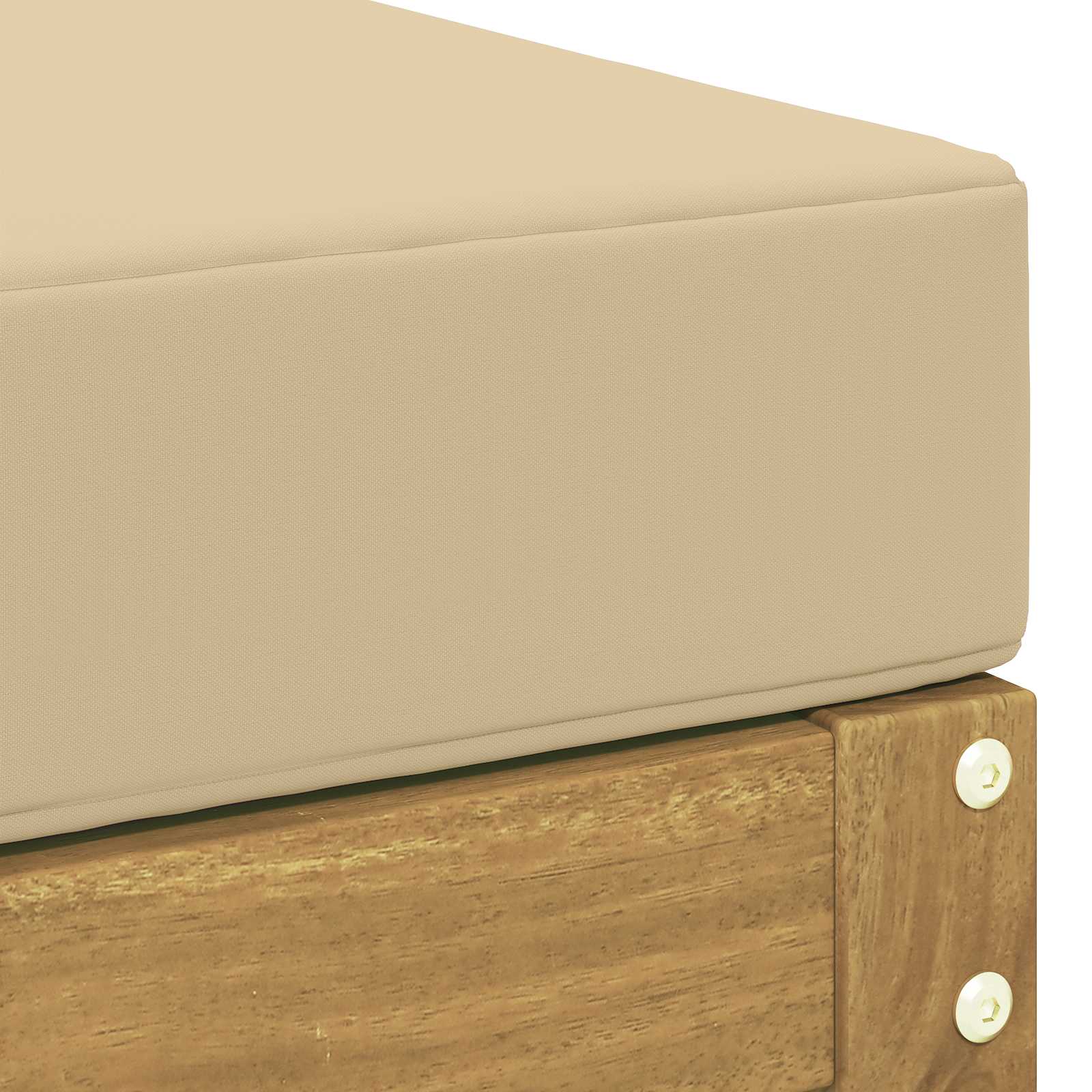 Outdoor-Fußhocker Polyester Weiß
