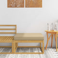 Outdoor-Fußhocker Polyester Weiß