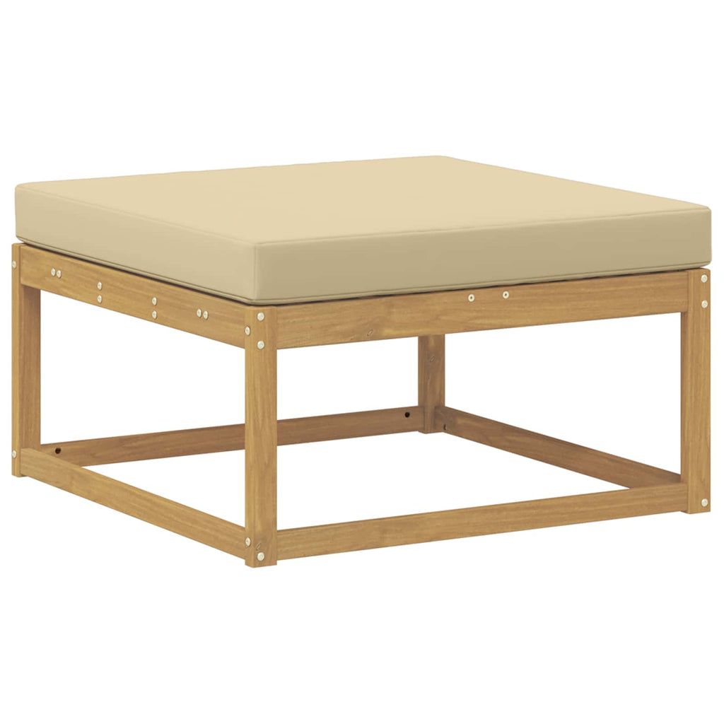Outdoor-Fußhocker Polyester Weiß