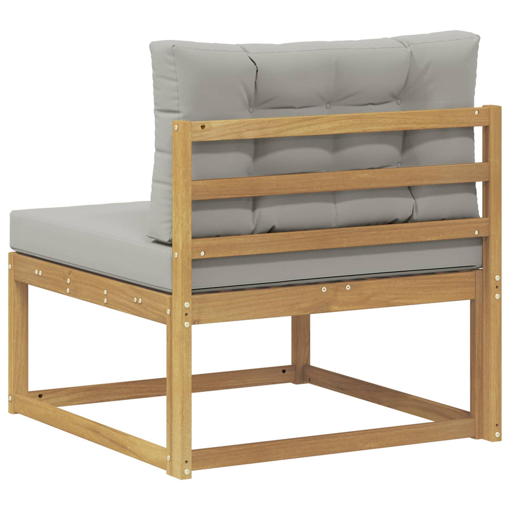 Outdoor Mittelsofa Polyester Weiß
