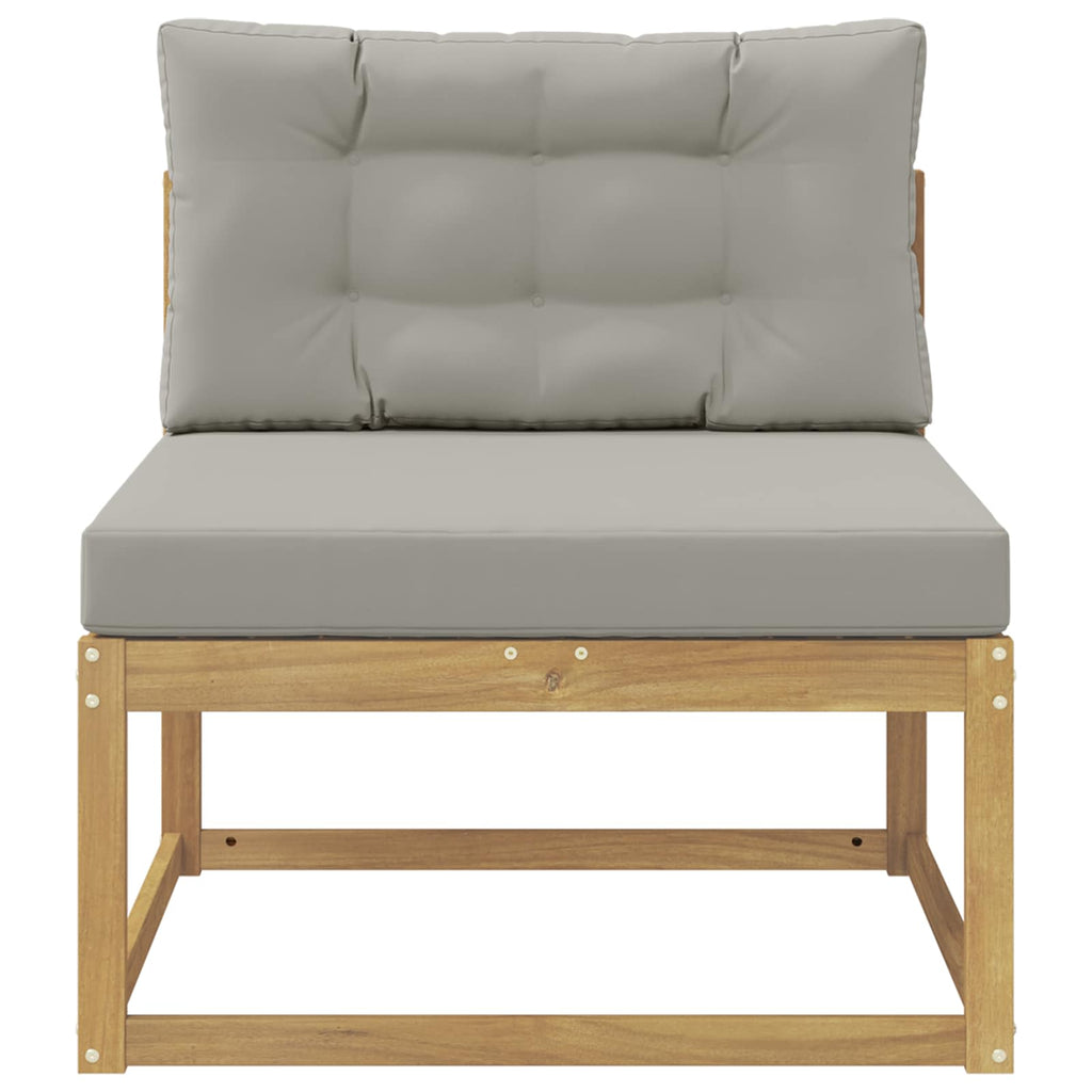Outdoor Mittelsofa Polyester Weiß