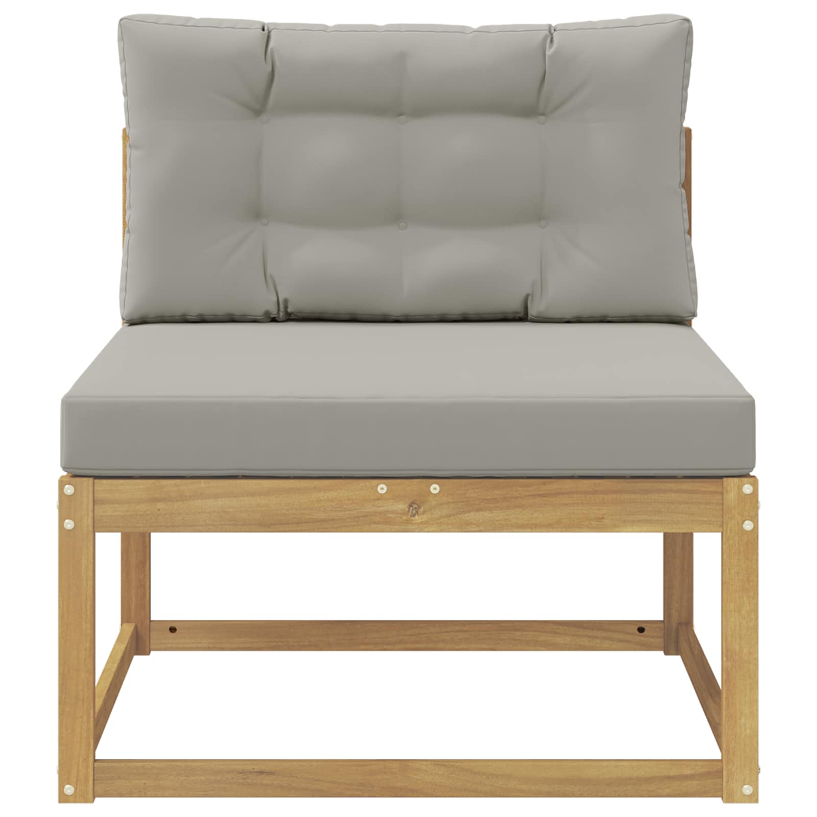 Outdoor Mittelsofa Polyester Weiß