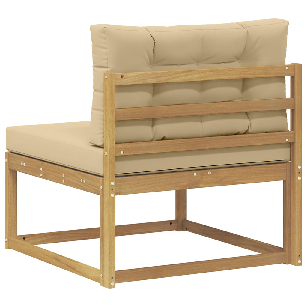 Outdoor Mittelsofa Polyester Weiß