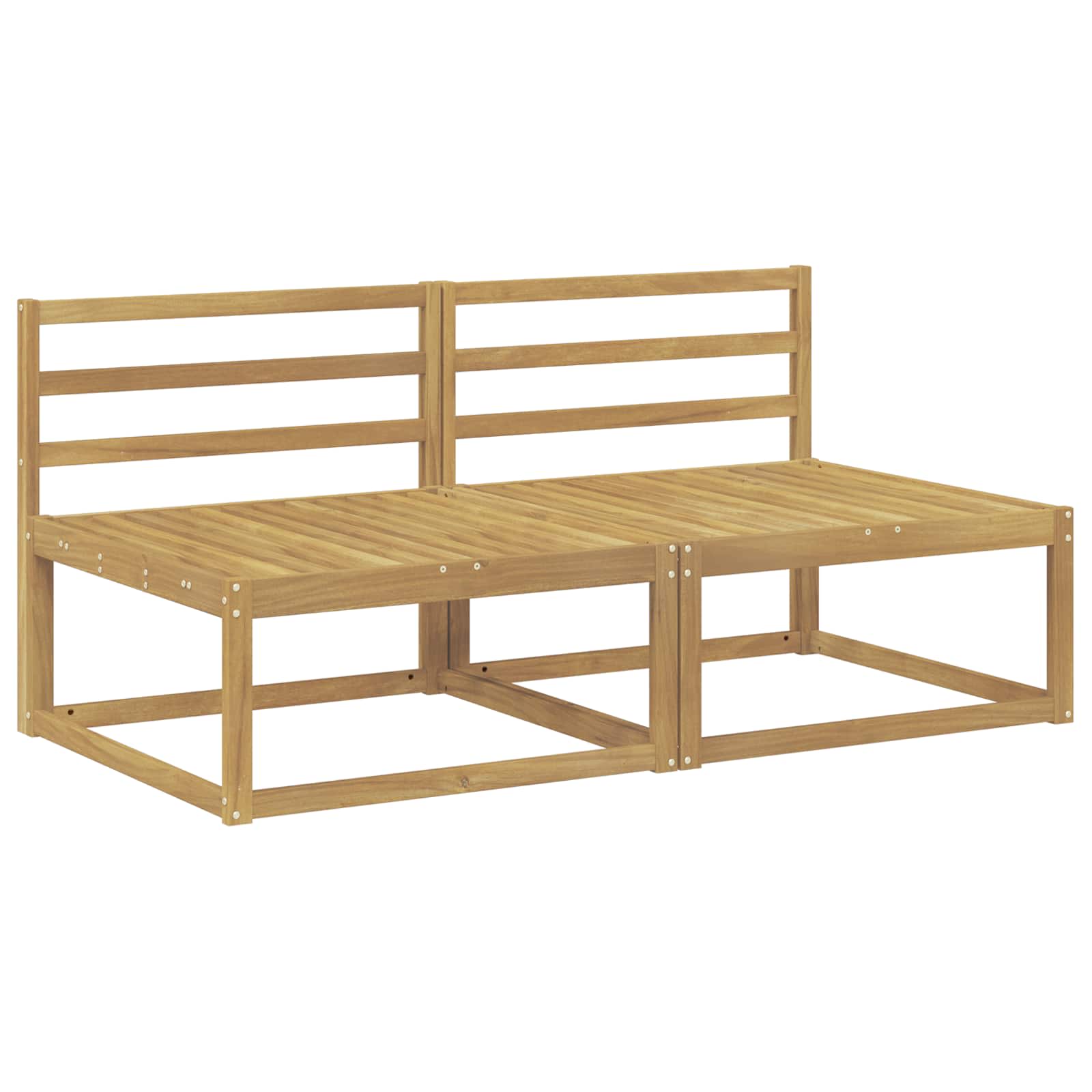 Outdoor Mittelsofa Weiß 158 x 83 x 73 cm