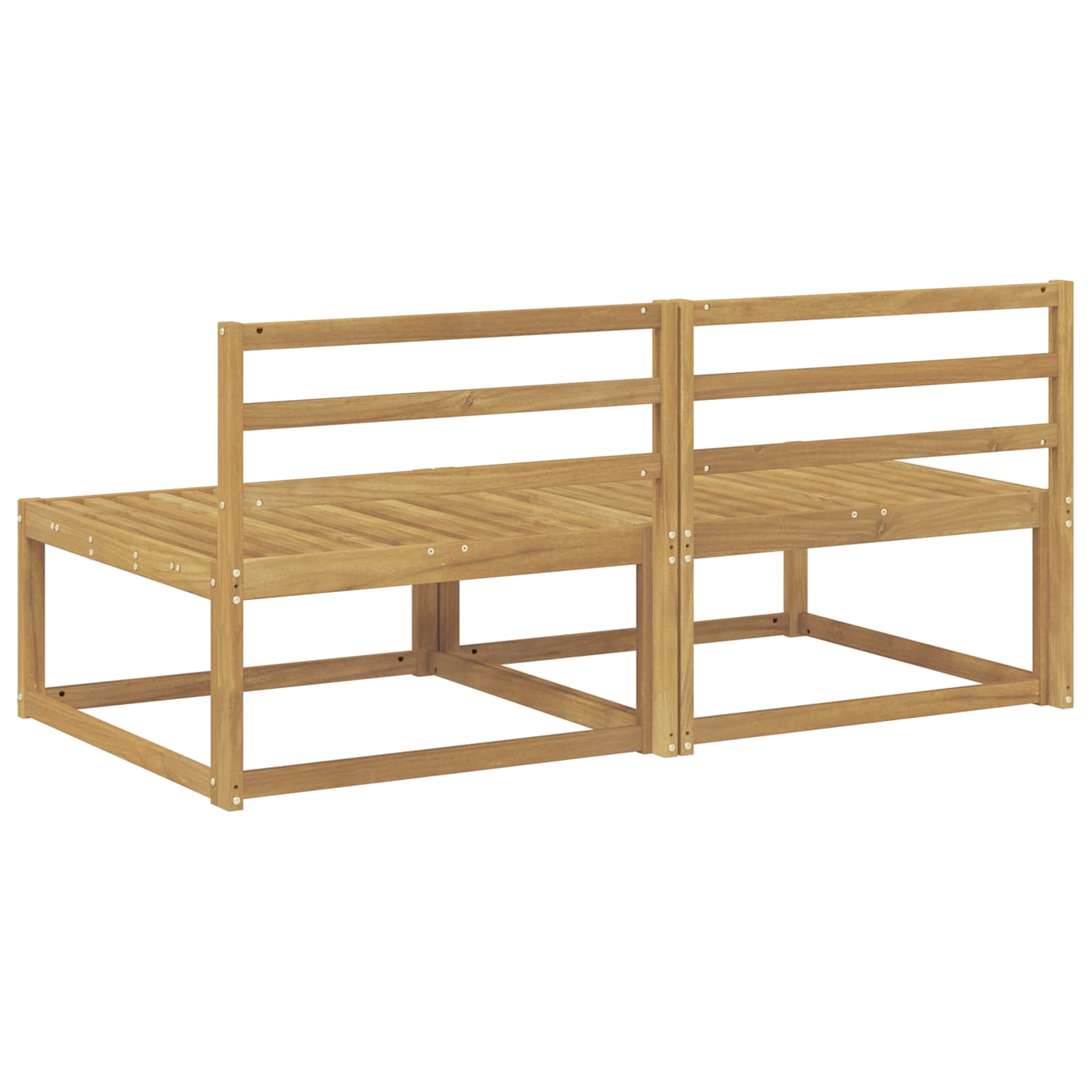Outdoor Mittelsofa Weiß 158 x 83 x 73 cm