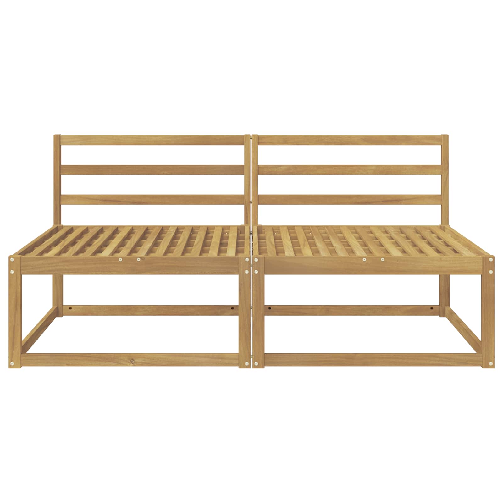 Outdoor Mittelsofa Weiß 158 x 83 x 73 cm