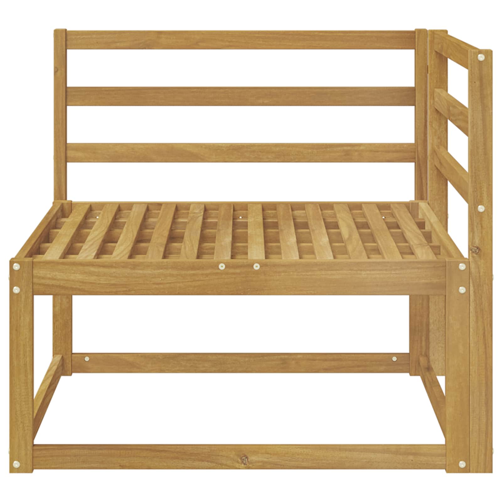 Outdoor Ecksofa Weiß 83 x 83 x 73 cm