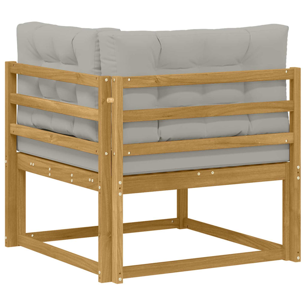 Outdoor Ecksofa Polyester Weiß
