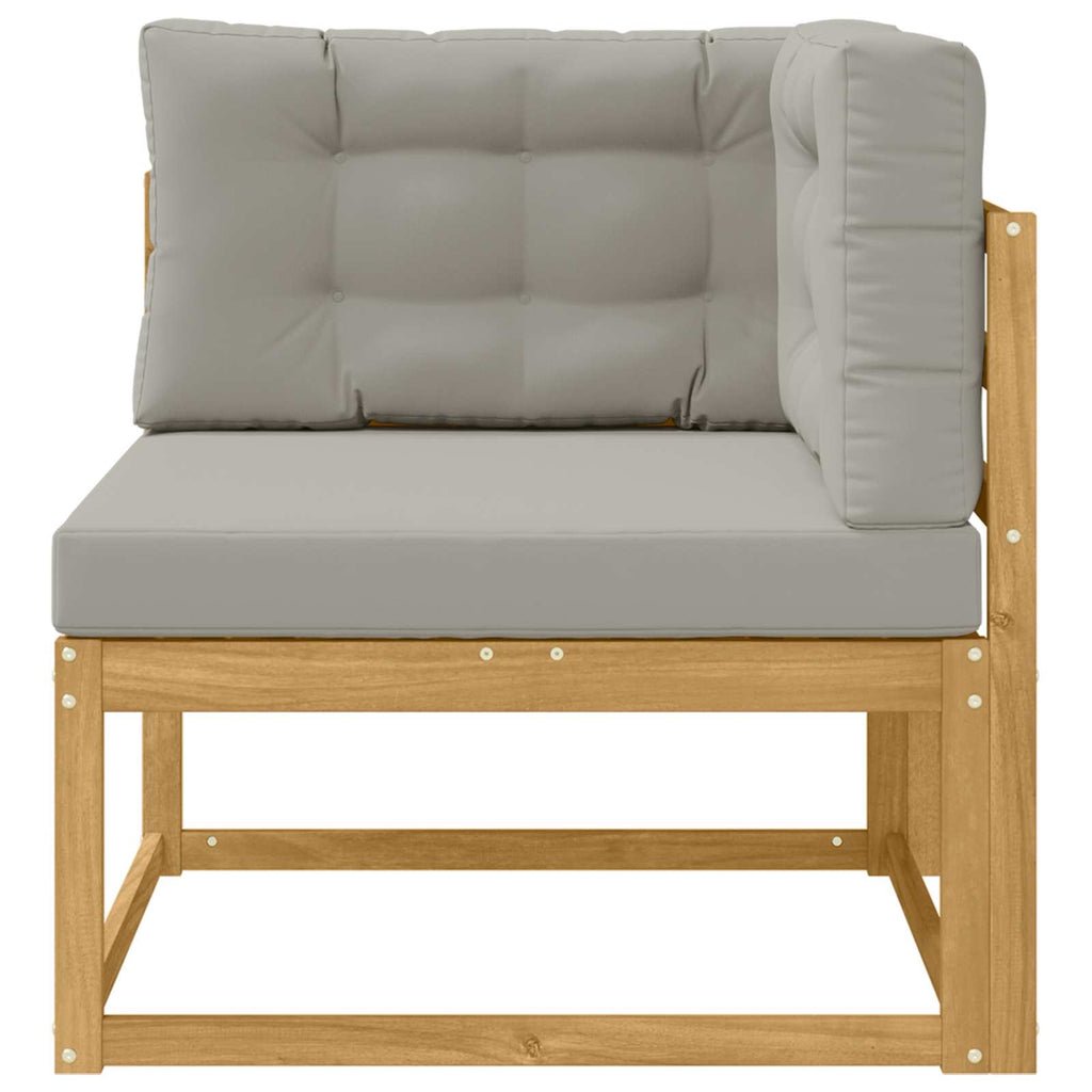 Outdoor Ecksofa Polyester Weiß
