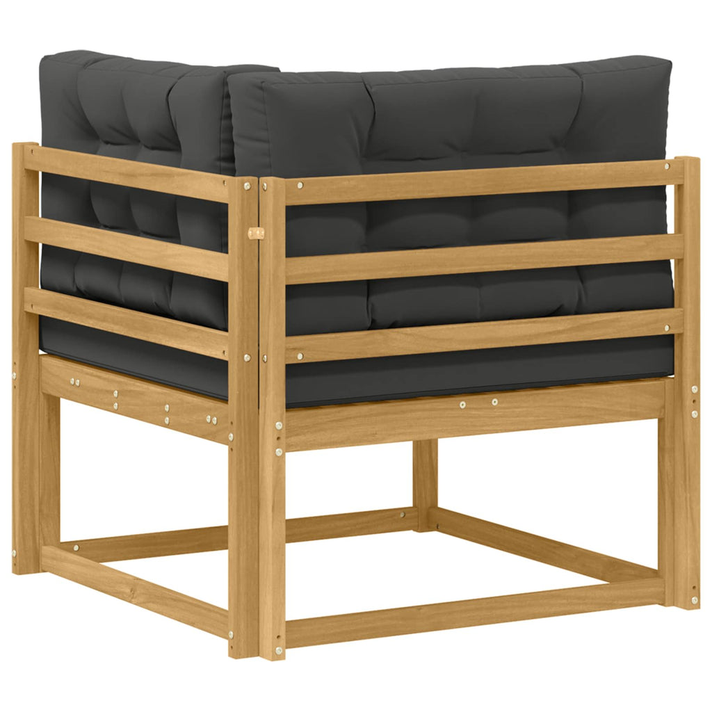 Outdoor Ecksofa Polyester Weiß